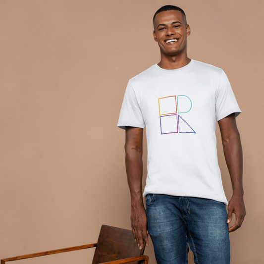 Colorful Rep logo mark wide short sleeve shirt