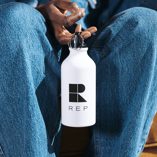 Rep logo water bottle